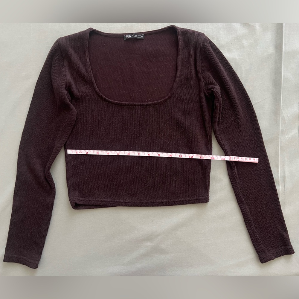 Zara Black Crew Neck Sweater Smooth Knit
